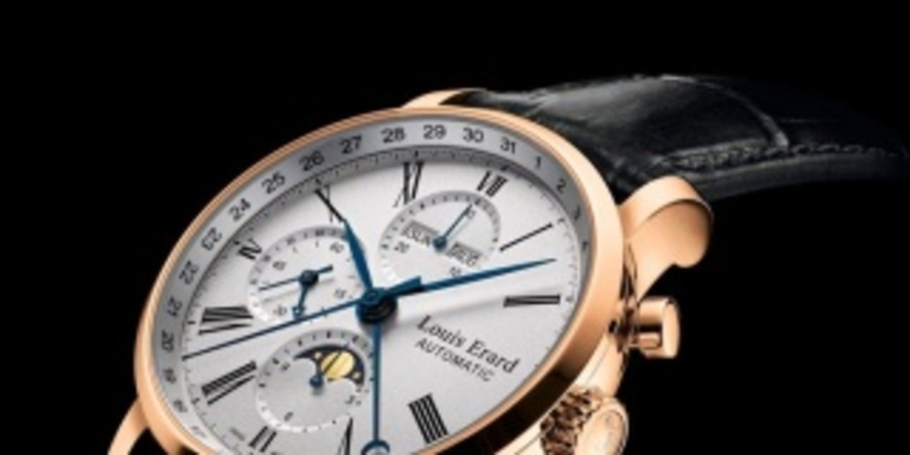   	 BaselWorld-2014: Excellence Chronograph Moon Phase 24 Hours Gold от Louis Erard