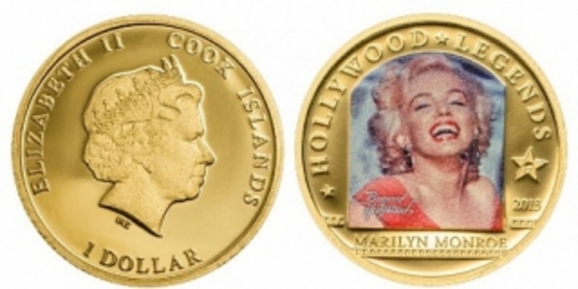 Мэрилин Монро – легенда Голливуда на золотой монете